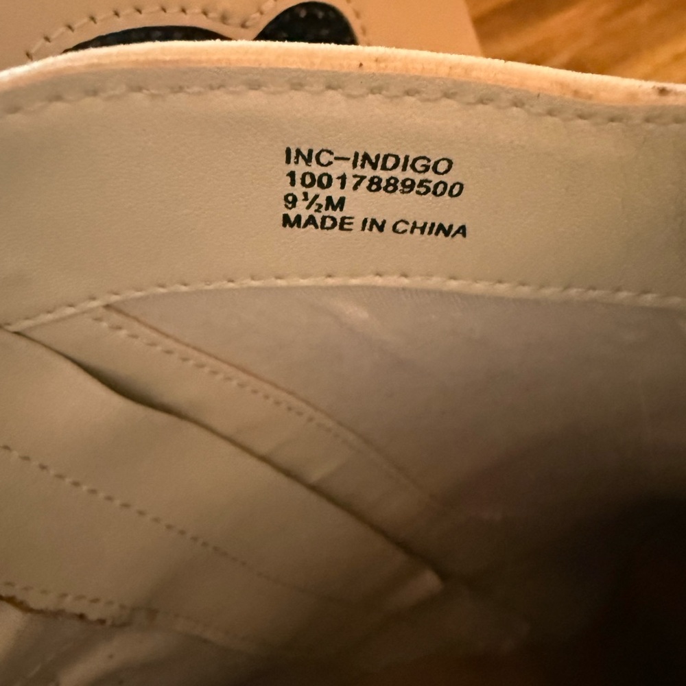 I.N.C. Indigo Cowboy Booties NIB - Picture 11 of 12